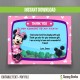 Minnie Mouse Clubhouse Birthday Thank You Cards 